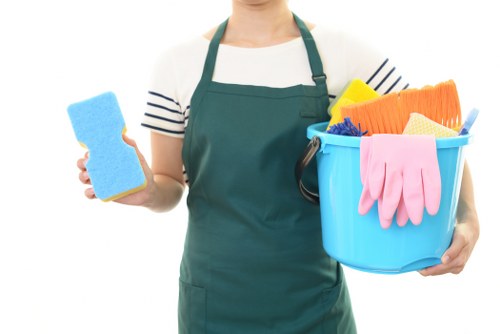 Professional window cleaning making exterior glass shine